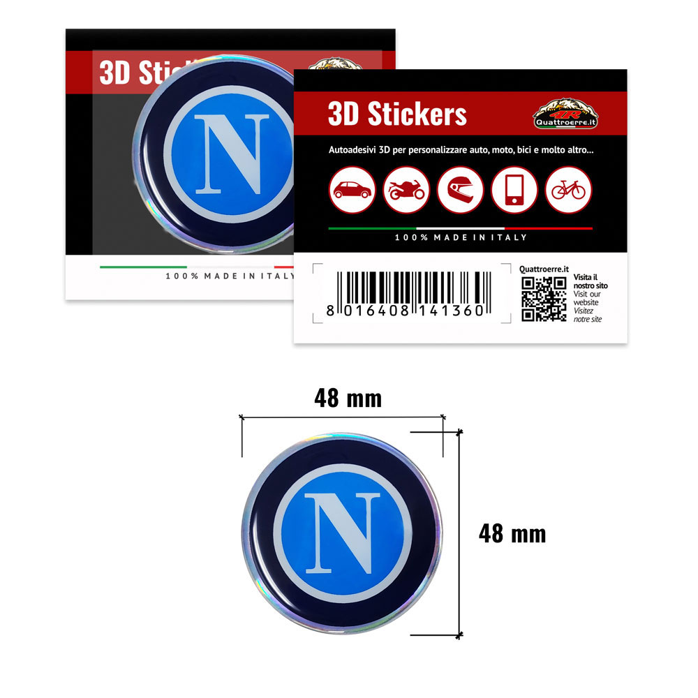 3D Sticker Napoli - Quattroerre