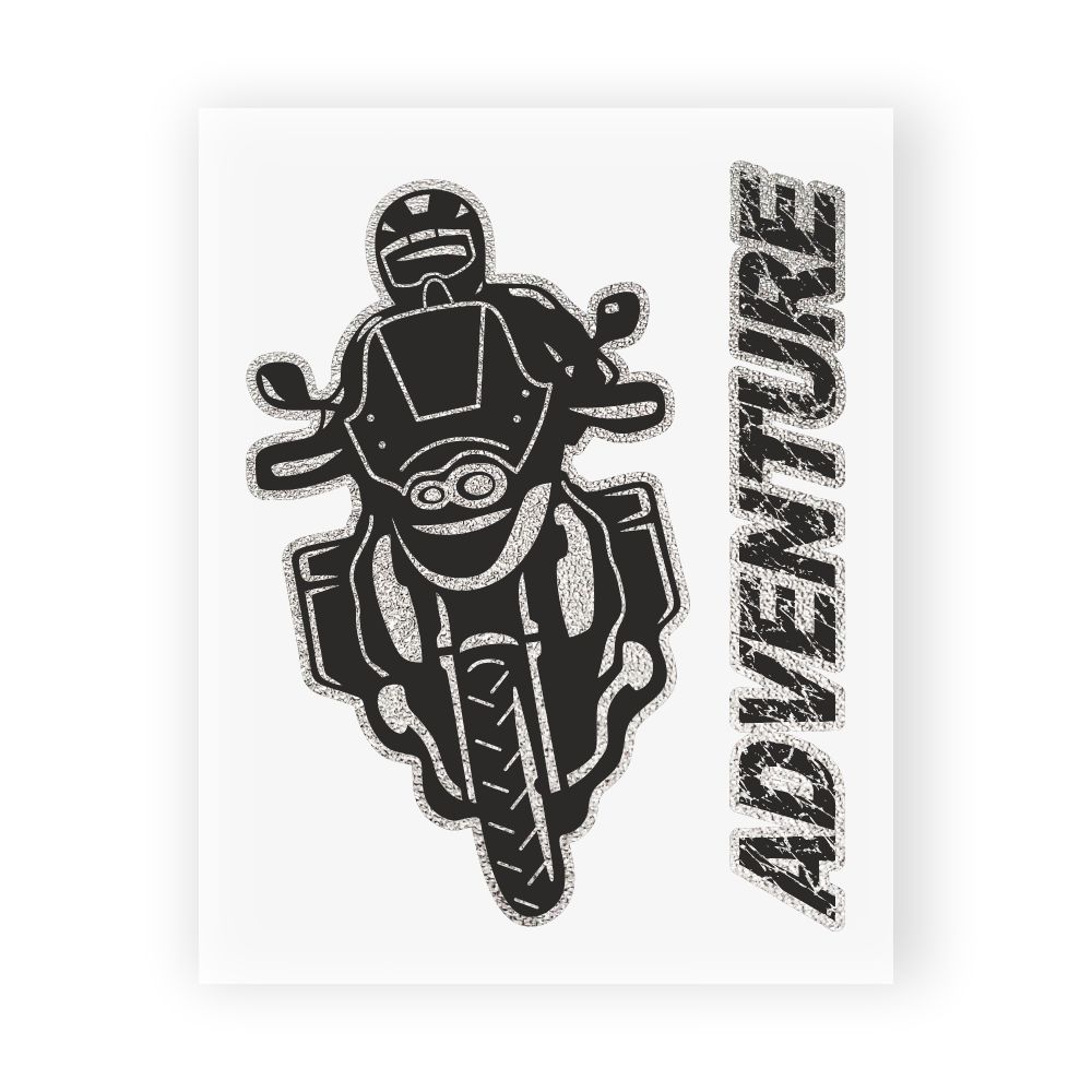 Adesivi Stickers Moto Adventure 10 x 12 cm - Quattroerre