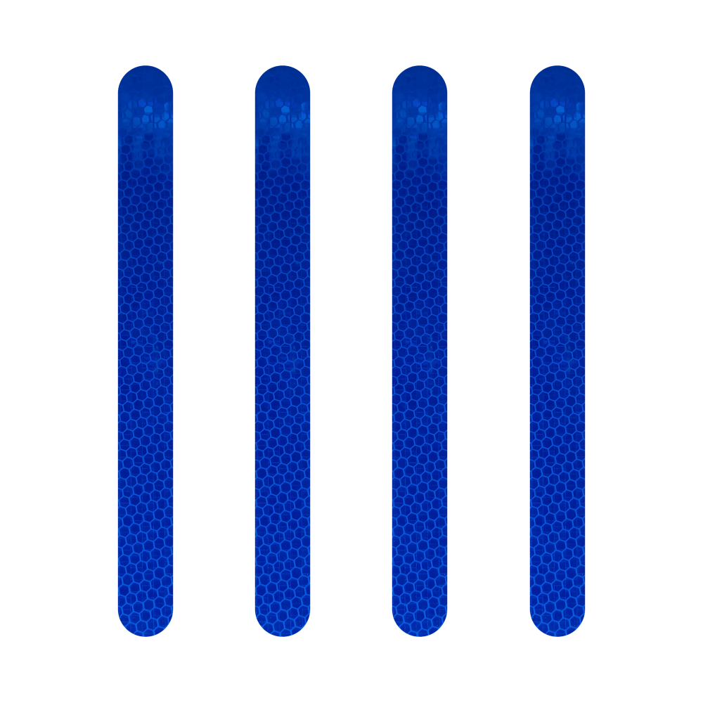 Strisce Adesive Catarifrangenti Blu 4 pz - Quattroerre