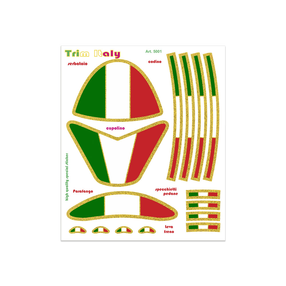 Adesivi Componibili Tricolore Italia - Quattroerre