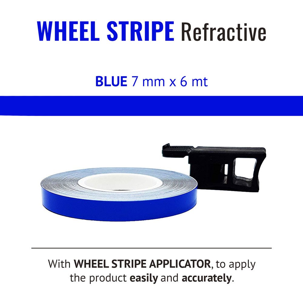 Wheel Stripes Rifrangente Blu 5 mm x 6 mt