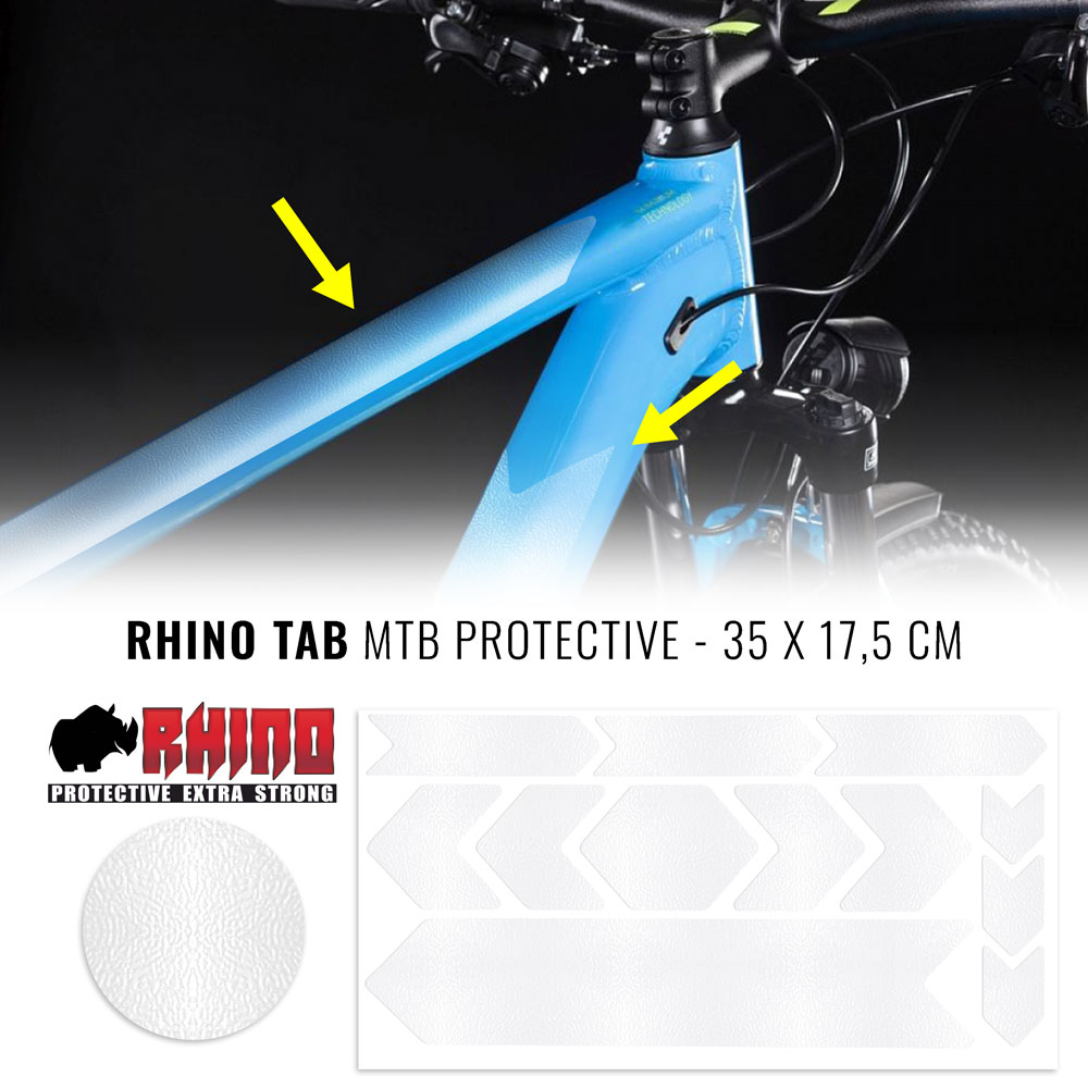 8 x 150 cm Trasparente Pellicola Adesiva Rhino Frame per Protezione Telaio Bicicletta 