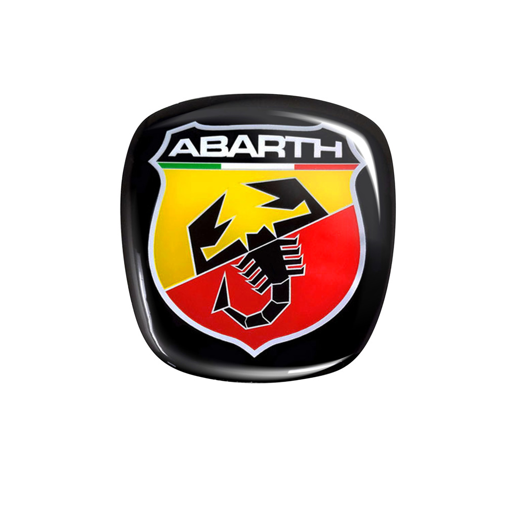 Abarth 21537 Stickers Adesivi 3D Scudetto Diametro 50 mm 